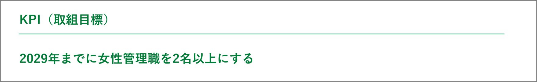 サンヨー物産株式会社　KPI（取組目標）