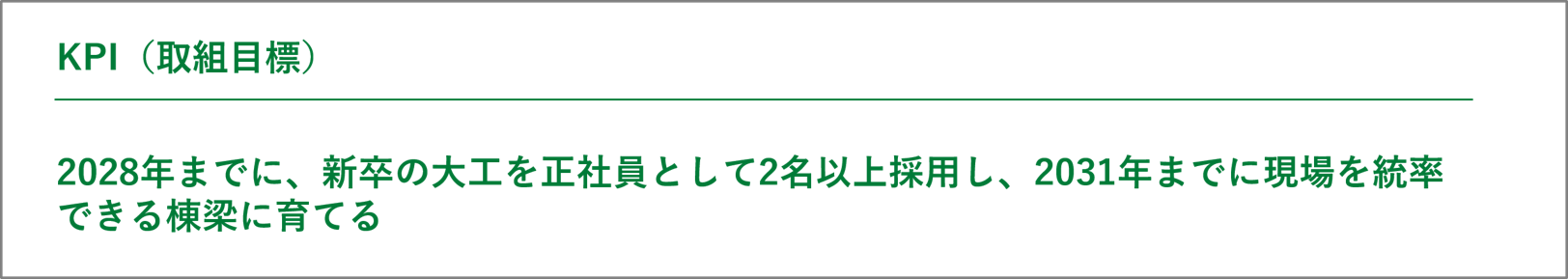 坂元工業株式会社　KPI（取組目標）