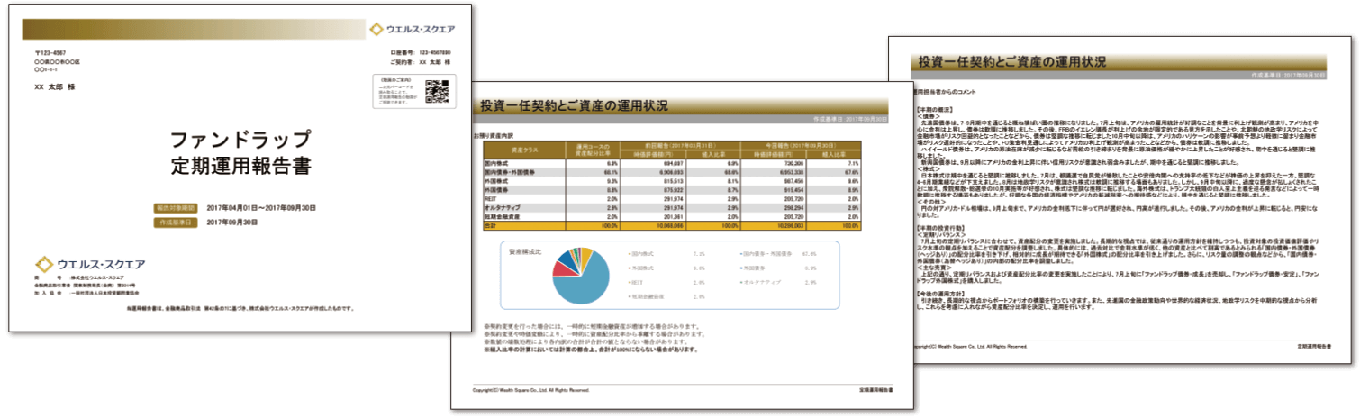 運用広告書イメージ画面