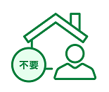 ポイント3　保証人・担保は原則不要