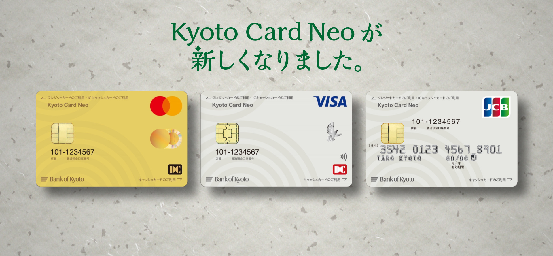 京都カードネオ クレジットカード機能付きicキャッシュカード 便利なサービス 京都銀行