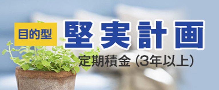 目的型堅実計画　定期積金（3年以上）